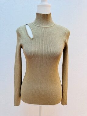 Rachel Roy Gold Glitter Sweater